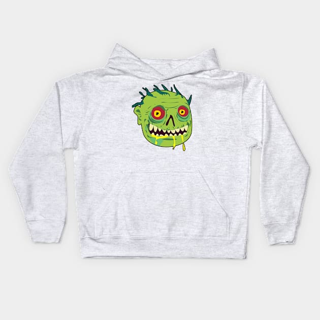 🧟 Undead Zombie – Scary Man-Eating Creature of the Night Kids Hoodie by Pixoplanet